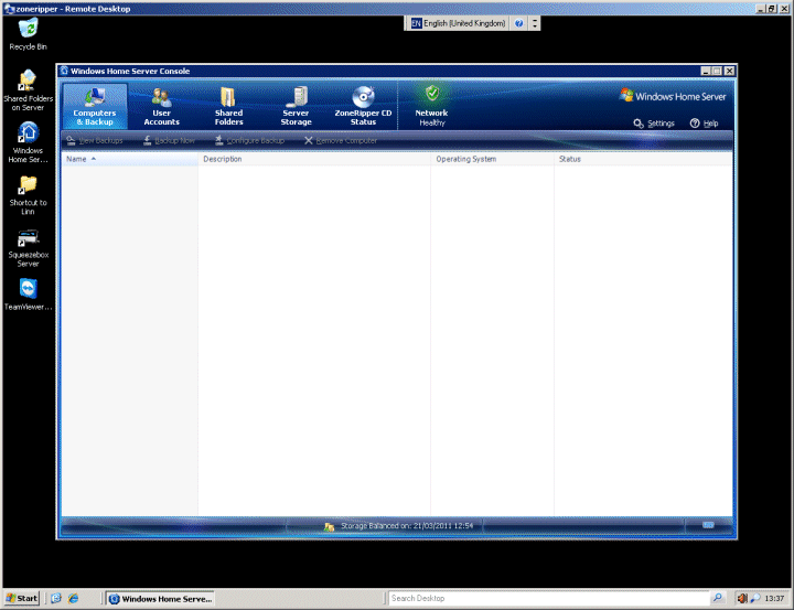 ZoneRipper Remote Desktop Connection